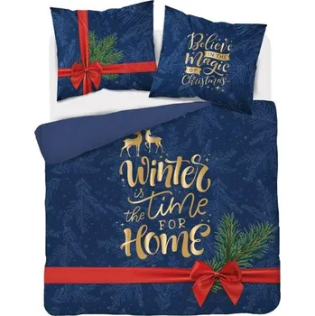 Povlečení Bavlněné povlečení Vánoční motiv rozměr 160x200 WZ 4263a Detex