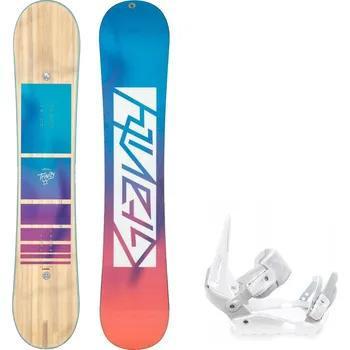 Snowboarding Gravity snowboards Snowboard komplet Gravity Trinity + vázání S230 white Velikost: 154 cm, Velikost vázání: S/M