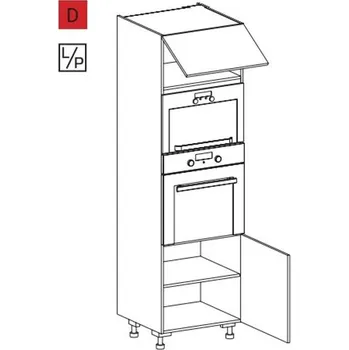 Kuchyňská skříňka EBS CHU5B Skříň pro vestavné spotřebiče, 60 cm, bílá lesk