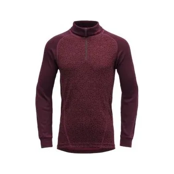 Pánské termoprádlo Devold Duo Active Junior Zip Neck PORT fialová 12