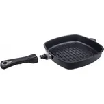 AMT Gastroguss,Německo Titanová pánev grilovací 28 cm x 28 cm x 5 cm s odnímatelnou rukojetí