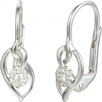 Náušnice Visací náušnice Meredith, zlato a brilianty Materiál šperku: Bílé zlato