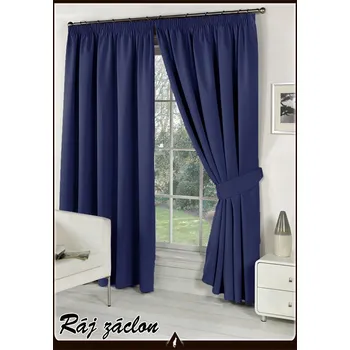 Kusový závěs - Black out tmavě modrý 22, výška 130 až 370 cm, šířka 140 cm (Světlu nepropustné závěsoviny - AKCE !!!)
