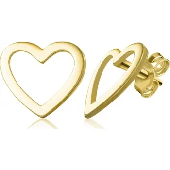 Náušnice Minimalistické náušnice ve tvaru srdce Idol Heart II, žluté zlato Materiál šperku: Žluté zlato