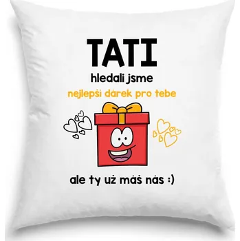 Dekorativní polštářek Polštář - Nejlepší dárek pro tátu