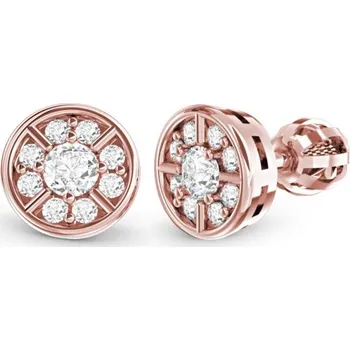 Náušnice Třpytivé peckové náušnice Adrianne, zlato se zirkony Materiál šperku: Růžové zlato