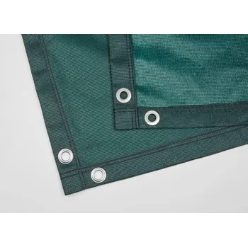 Krycí plachta Prodyšná plachta PE 320 g/m2, nehořlavá úprava, tmavězelená, 1,84 x 3,80 m