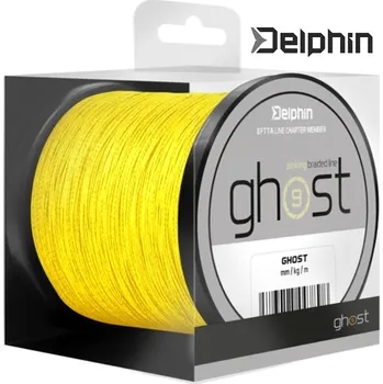 Delphin GHOST 8+1 žlutá kaprařská šňůra 600 m průměr: 0,23 mm