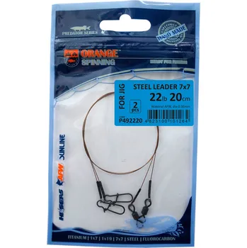 Life Orange ocelové lanko-25cm-10kg-2ks