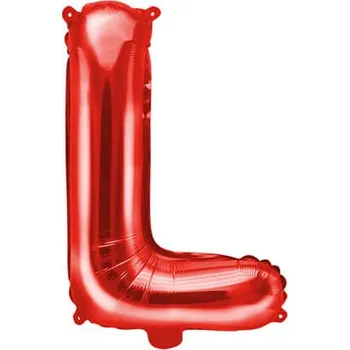 Balónek Fóliový balónek písmeno L, 35cm, červená