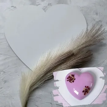 Čokoláda Dekorační podnos 25 cm srdce – bílý