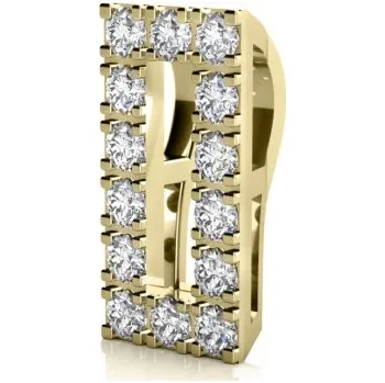 Přívěsek Třpytivý zlatý přívěsek Ziva se zirkony Materiál šperku: Žluté zlato