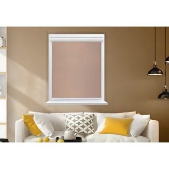 Roleta Rolux Vnitřní zastiňující látková roleta Color hit Světle růžová (BERLIN 0910), 500 mm, 600 mm