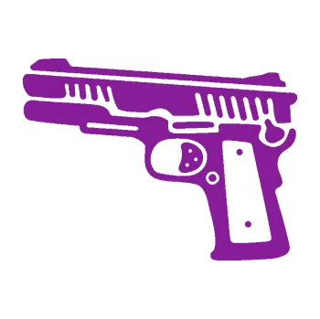 Polep vozidla SAMOLEPKA Revolver 003 levá (14 - fialová) NA AUTO, NÁLEPKA, FÓLIE, POLEP, TUNING, VLASTNÍ TEXT, TISK, AUTOSAMOLEPKY.cz, POLEPY, OBRÁZEK, LOGO, SAMOLEPKY