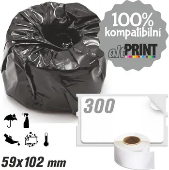 Samolepící etiketa Štítky AltPrint[Dymo] LW Durable - odolné, 59x102, 300ks
