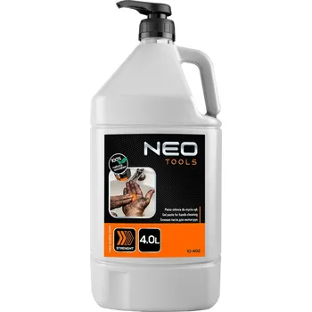 Čištění grilu NEO TOOLS Gel, pomeranč, pasta na mytí rukou pro odstranění odolných nečistot - 4 litrová láhev s pumpičkou