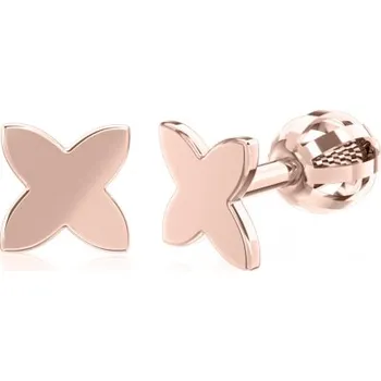 Náušnice Minimalistické zlaté náušnice IDOL Star Materiál šperku: Růžové zlato