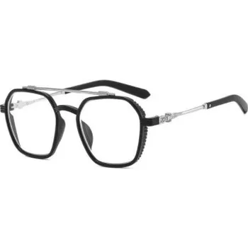 Brýlová obroučka Pánské brýle proti modrému světlu - Černo stříbrné