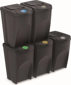 Odpadkový koš Prosperplast Sortibox sada košů na tříděný odpad 5x 35 l