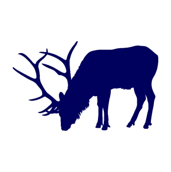 Samolepící dekorace SAMOLEPKA Jelen 008 levá (23 - tmavě modrá) NA AUTO, NÁLEPKA, FÓLIE, POLEP, TUNING, VLASTNÍ TEXT, TISK, AUTOSAMOLEPKY.cz, POLEPY, OBRÁZEK, LOGO, SAMOLEPKY