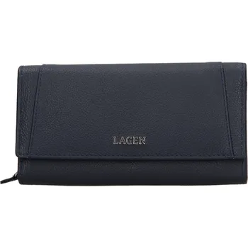 Peněženka LAGEN | Dámská kožená peněženka LAGEN 5064 tmavě modrá | allBAGS.cz