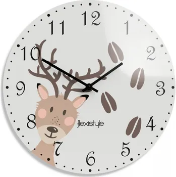 Hodiny Roztomilé dětské nástěnné hodiny s jelenkem
