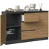 Komoda Topeshop 2D3S komoda antracit/dub artisan