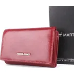 Menší kožená luxusní peněženka Marta Ponti no. 806 tmavěčervená
