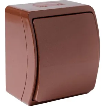 vypínač vypínač jednopólový ViPlast K1 IP44 hnědý č.1