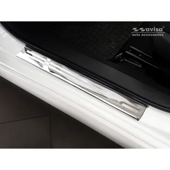 Lišta karosérie Ochranné kryty prahů, Subaru Impreza V, 2017- , GT, Sportline , Glossy silver (AV220201)