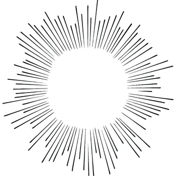 ARTEMISS Paprsky - plastová šablona 401 (29x29cm) Rozměr: G 29x29cm