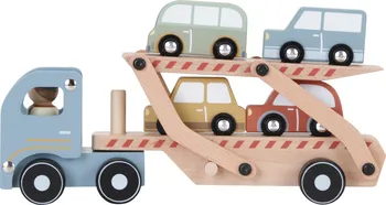 Dřevěná hračka Little Dutch Náklaďák s autíčky dřevěný
