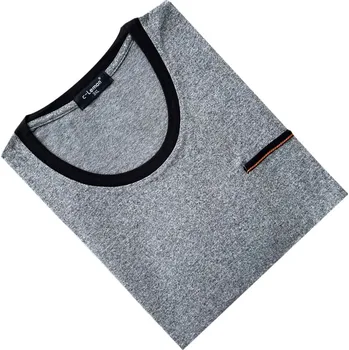 Pánská noční košile Pánské noční košile s dlouhým rukávem Big C-lemon - NN11 Barva: Šedá, Velikost: 5XL