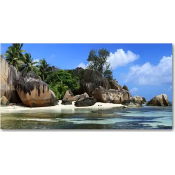 Obraz Fotoobraz na skle Seychely panorama