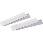 CSGLLC-L Popisovácí štítek šířka 49,5mm X 10,2mm, balení 50ks bílých a 50ks průhledných štítků