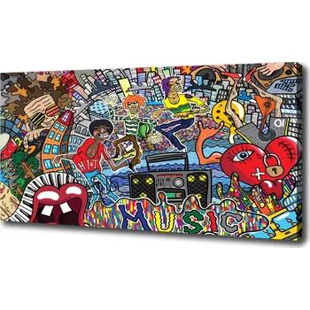 Obraz Foto obraz na plátně Muzický koláž