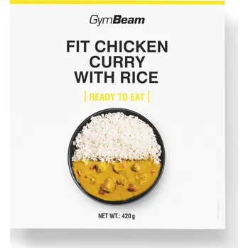Hotové jídlo GymBeam FIT Kuřecí kari s rýží Ready to eat 420 g