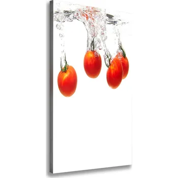 Obraz Vertikální Foto obraz na plátně Rajčata pod vodou