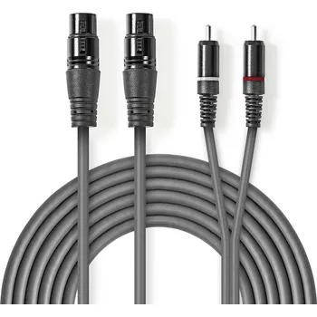 Audio kabel KABEL 2x CINCH/M ->2x XLR/F 3 pin 1.5m