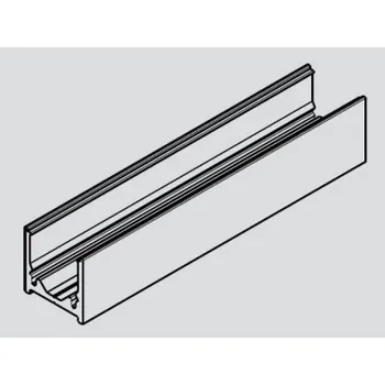 Stavební profil U profil pevného dílu, 6050 mm, NIRO