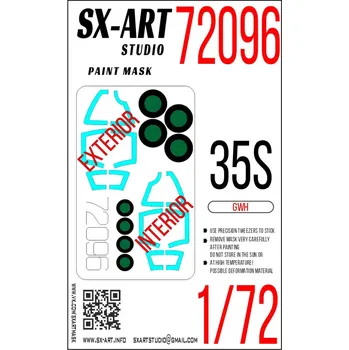 Plastikový model SX-ART 1/72 Su-35S Painting mask (GWH)