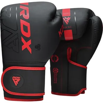Boxerské rukavice Boxerské rukavice RDX Kara Series F6 matte red 8 oz