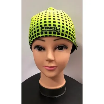 Čepice Zimní čepice Pingu čtverečky zelená S/M
