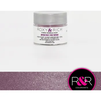 Potravinářské barvivo ROXY & RICH TŘPYTIVÝ PUDR - FIALOVÝ ANTIQUE VIOLET 2,5g