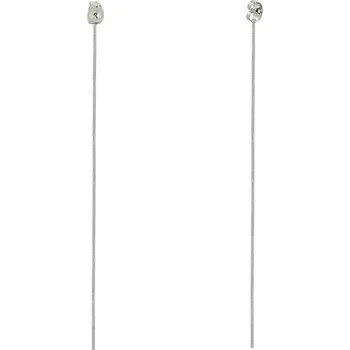 Materiál na výrobu šperku Řetízkové náušnicové zarážky z chirurgické oceli - 1Ks - Jeden řetízek
