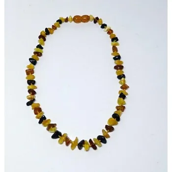 Dětské navlékací korálky Jantarové dětské korálky dvoubarevné