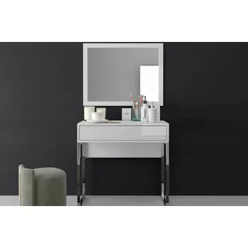 Toaletní stolek Bílá moderní toaletka Eva