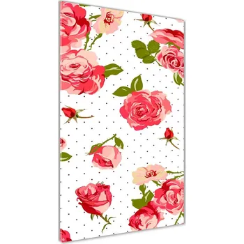Obraz Vertikální Foto obraz sklo tvrzené Divoké růže