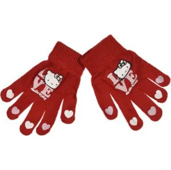 Rukavice Dětské rukavice Hello Kitty červené