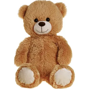 plyšák Mikro Trading Medvěd 60 cm tmavě hnědý